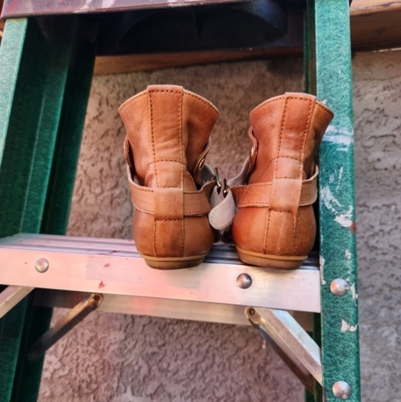 House‎ Of Harlow 1960 Holli Ankle Boot Tan Leather Buckle Strap - Picture 10 of 10